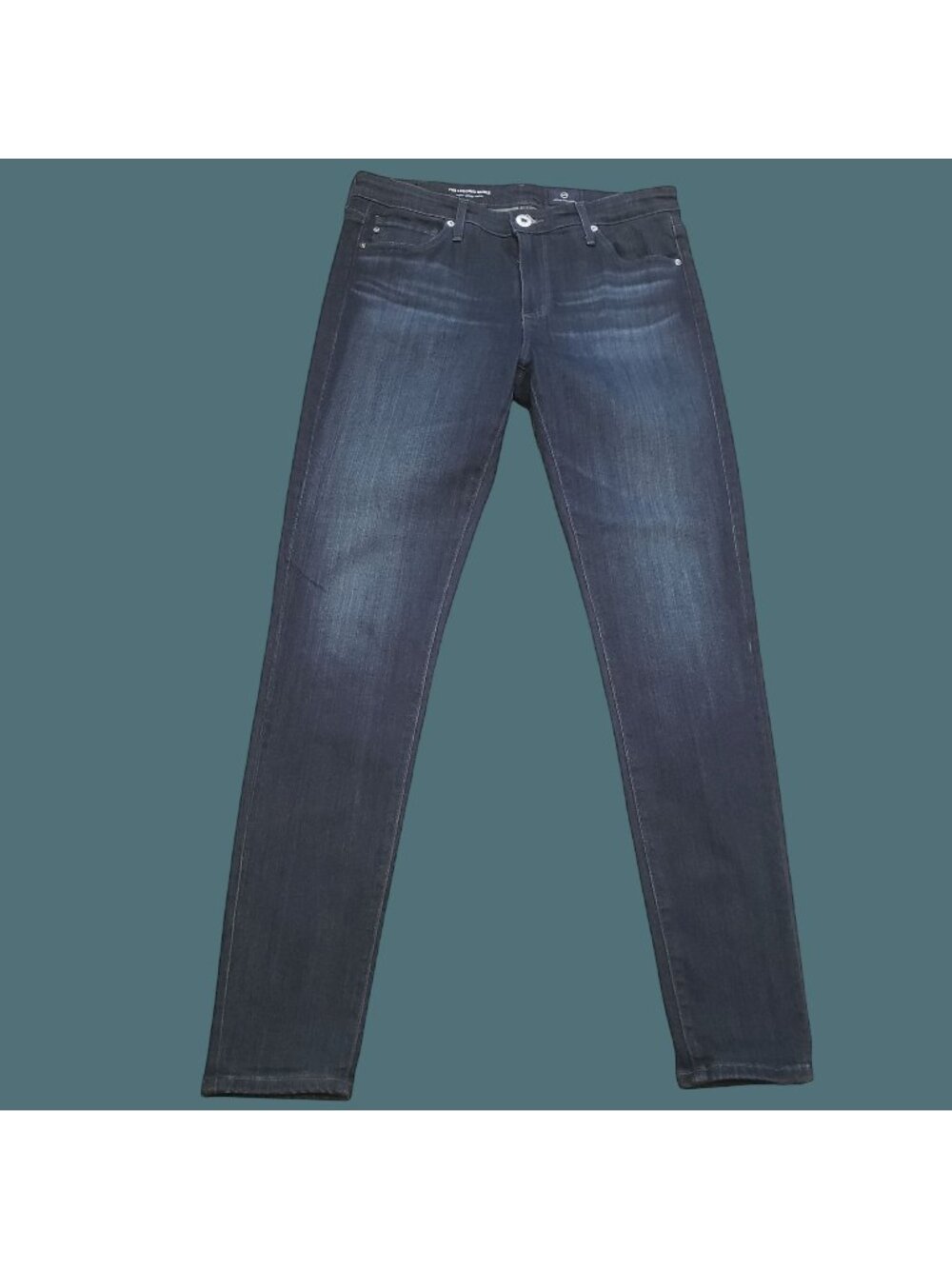 Adriano Goldschmied Legging Jeans Women Size 28R Super Skinny Ankle Dark Wash